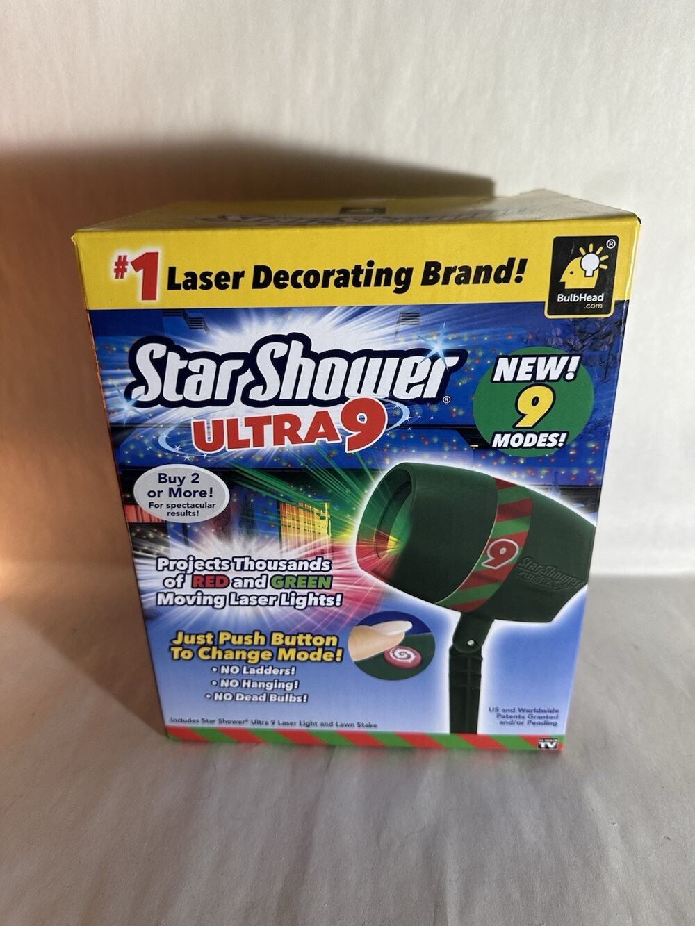 New Star Shower Ultra 9 Outdoor Holiday Laser Light Show Christmas 9 Modes